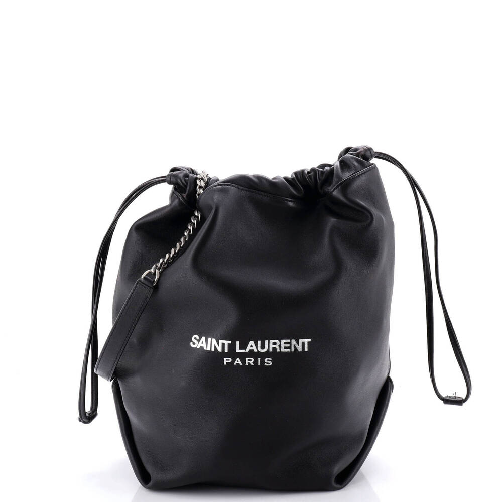 Saint Laurent Large Teddy Bucket Bag Leather